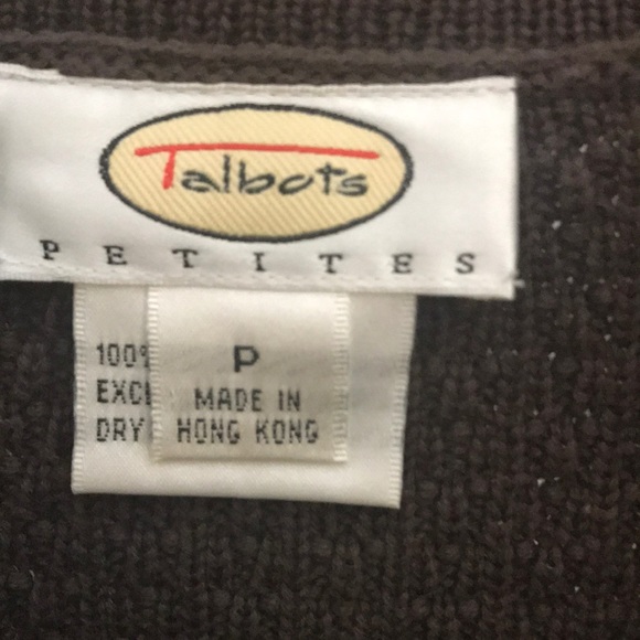 Talbots women’s sweater. Snaps. Size: P - Picture 4 of 8